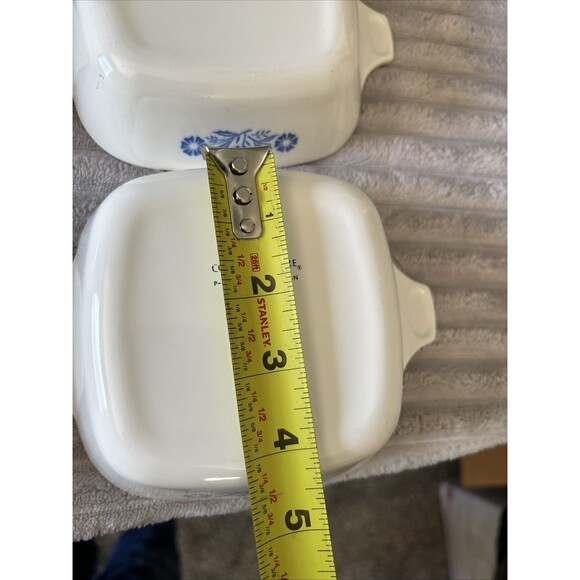 Corning Ware Petite Pan Casserole Dish P-41 Blue Cornflower Set of 4 Vintage - Picture 10 of 16